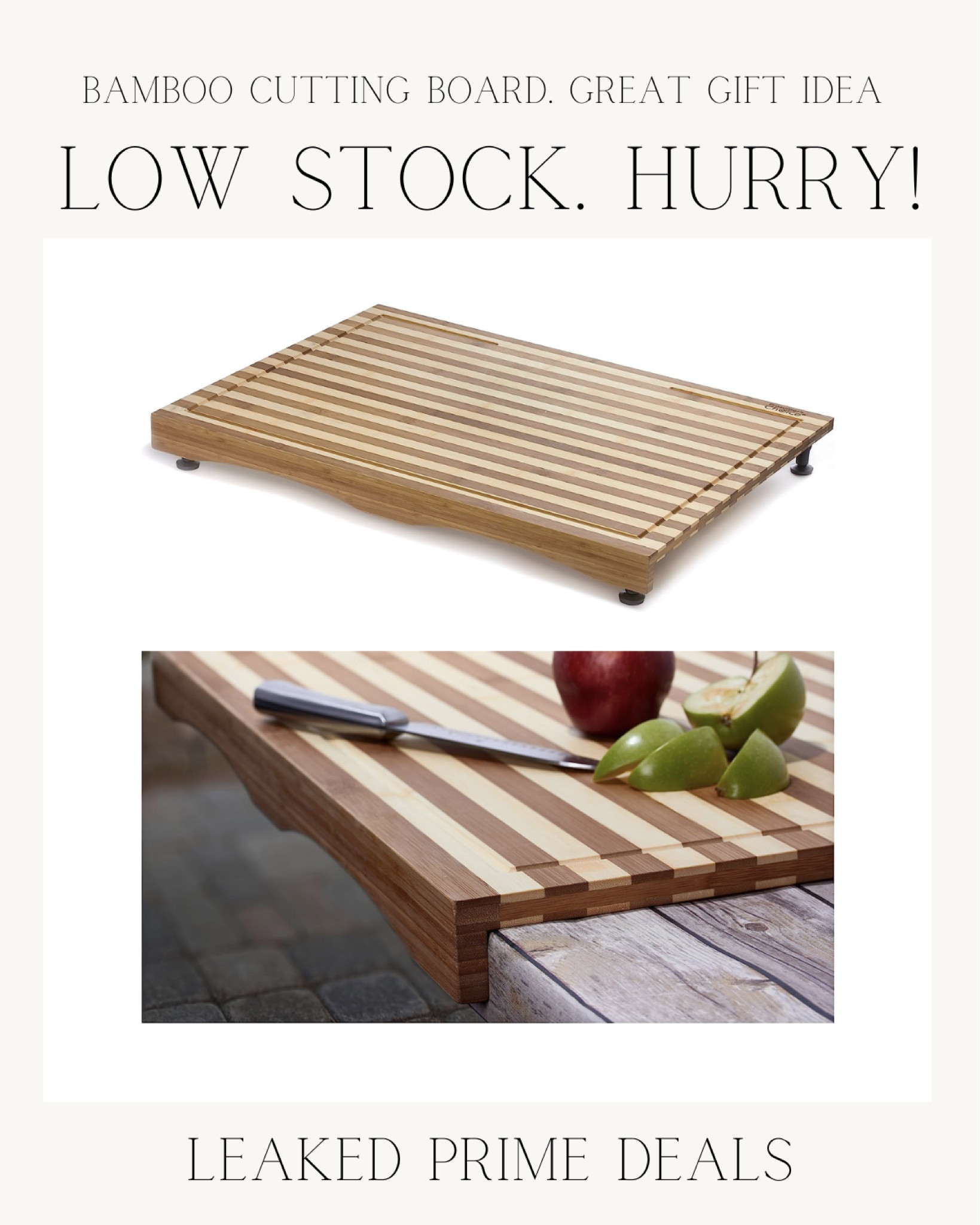 Bamboo Cutting Board Tray