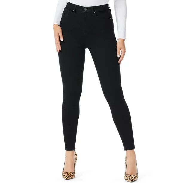 Sofia Jeans by Sofia Vergara Women's Rosa Curvy Super High-Rise Skinny Ankle Jeans | Walmart (US)
