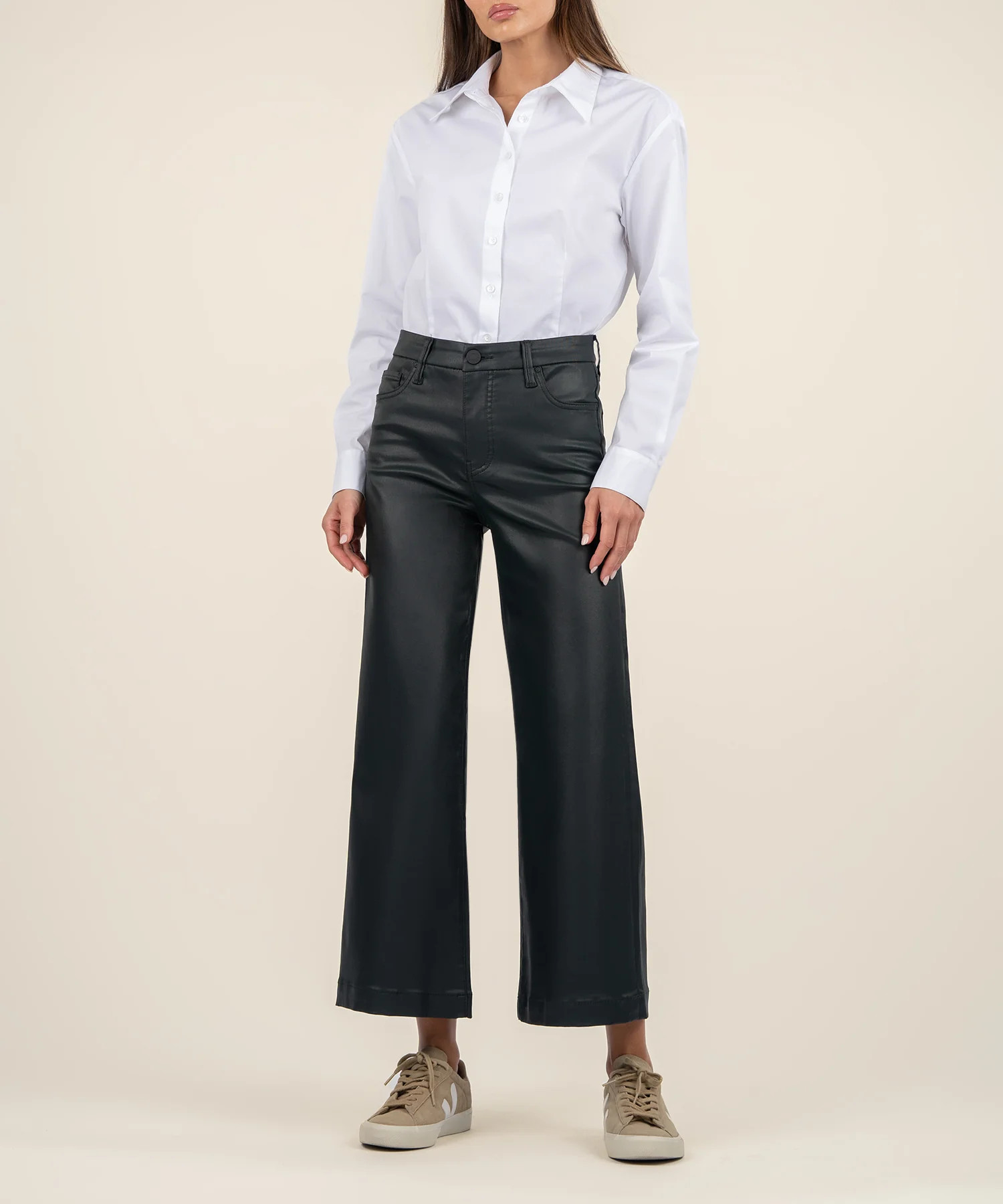 Meg Coated High Rise Wide Leg - Kut from the Kloth | Kut From Kloth