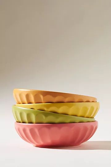 Matte Latte Pasta Bowls, Set of 4 | Anthropologie (US)