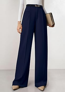 PRETTYGARDEN Womens Wide Leg Dress Pants 2026 Business Casual Flowy Work Palazzo Pants High Waist... | Amazon (US)