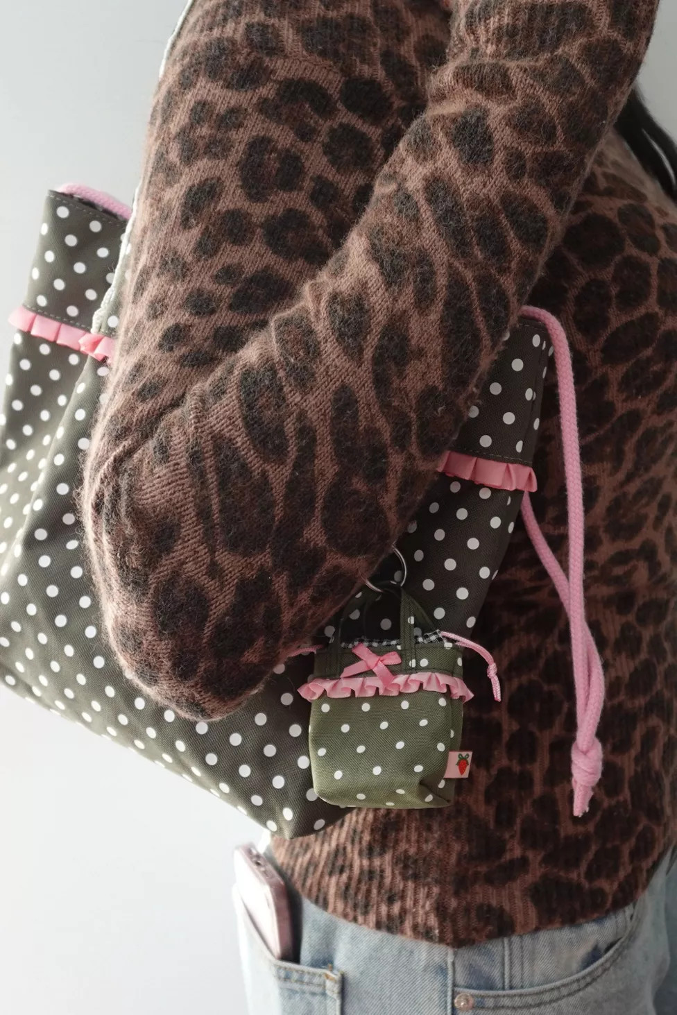 Strawberry Western Mini Ichigo Bag Keychain | Urban Outfitters (US and RoW)