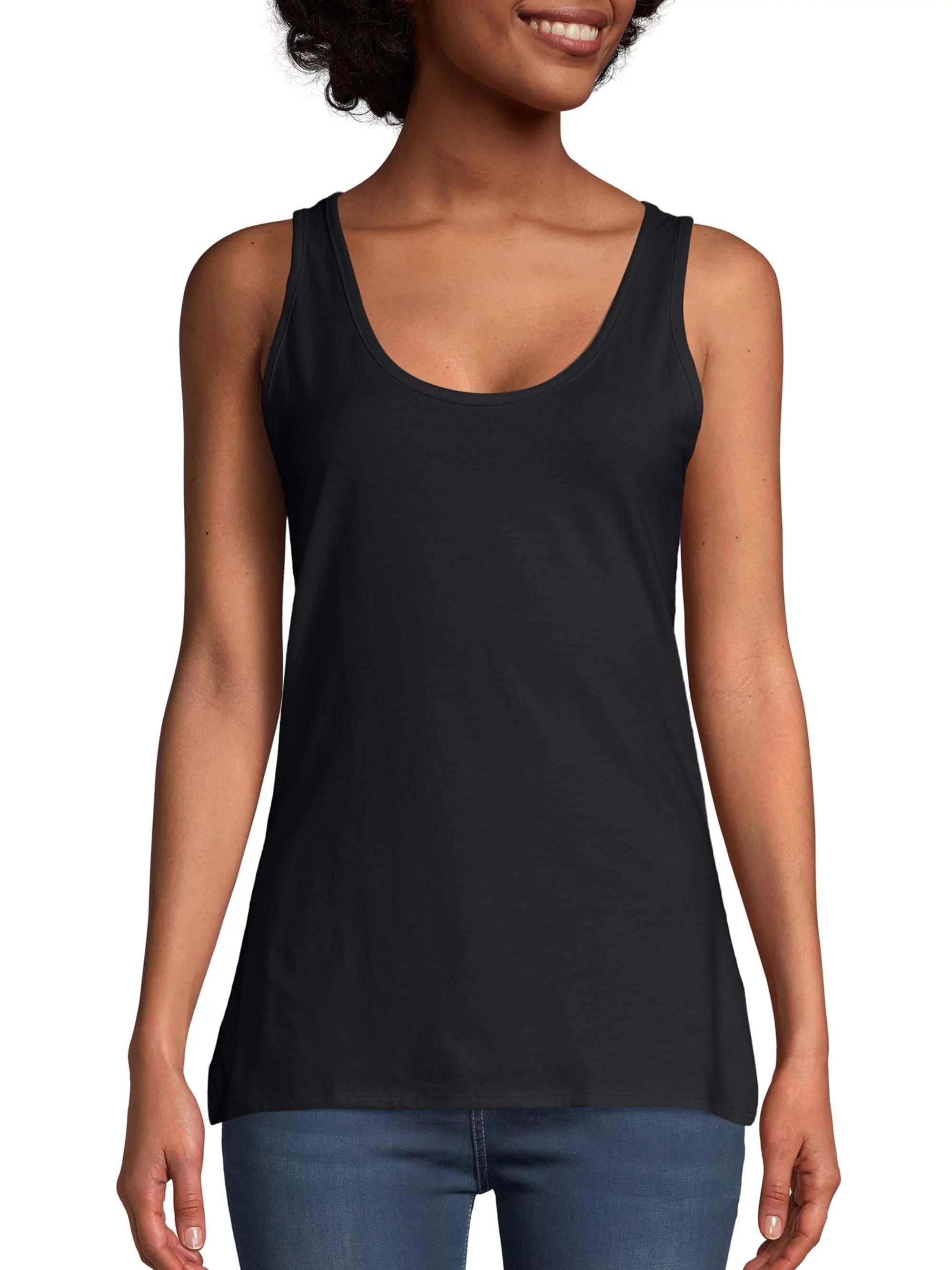 Hanes - Hanes Women's Scoop Neck Tank - Walmart.com | Walmart (US)