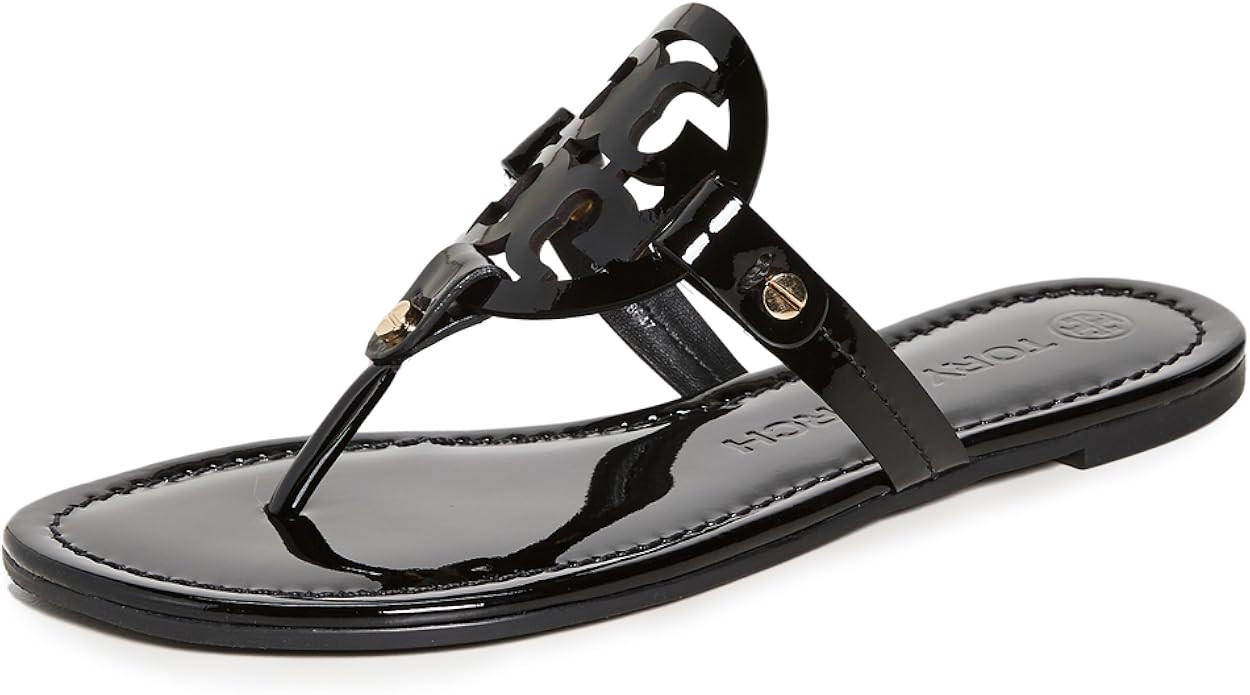Tory Burch Women's Miller Patent Thong Sandal | Amazon (US)