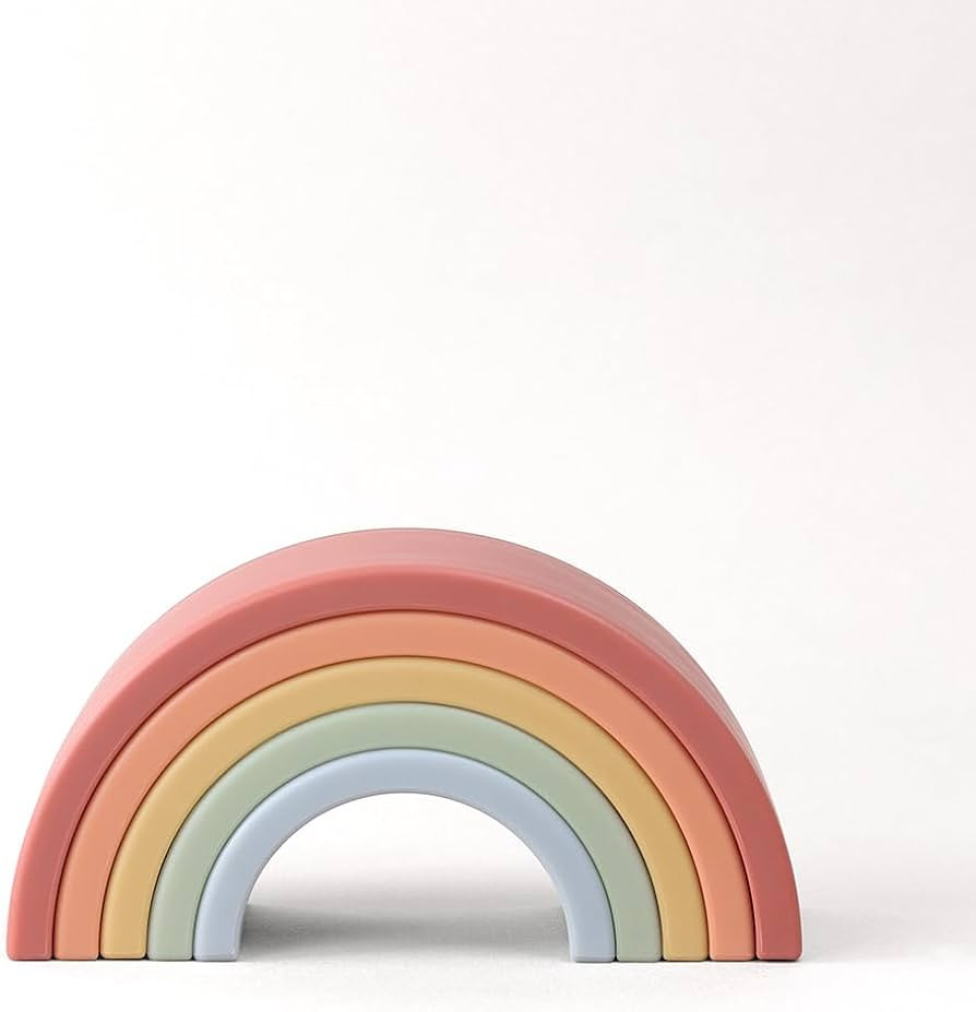 Itzy Ritzy Rainbow Stacker Toy - Includes 5 Arches for Stacking; Helps Develop Hand-Eye Coordinat... | Amazon (US)