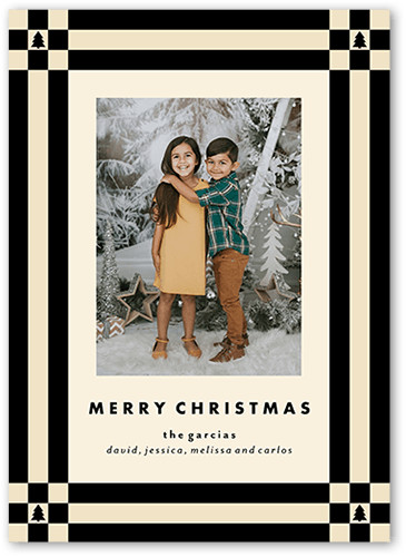 Checkered Tree Holiday Card | Shutterfly
