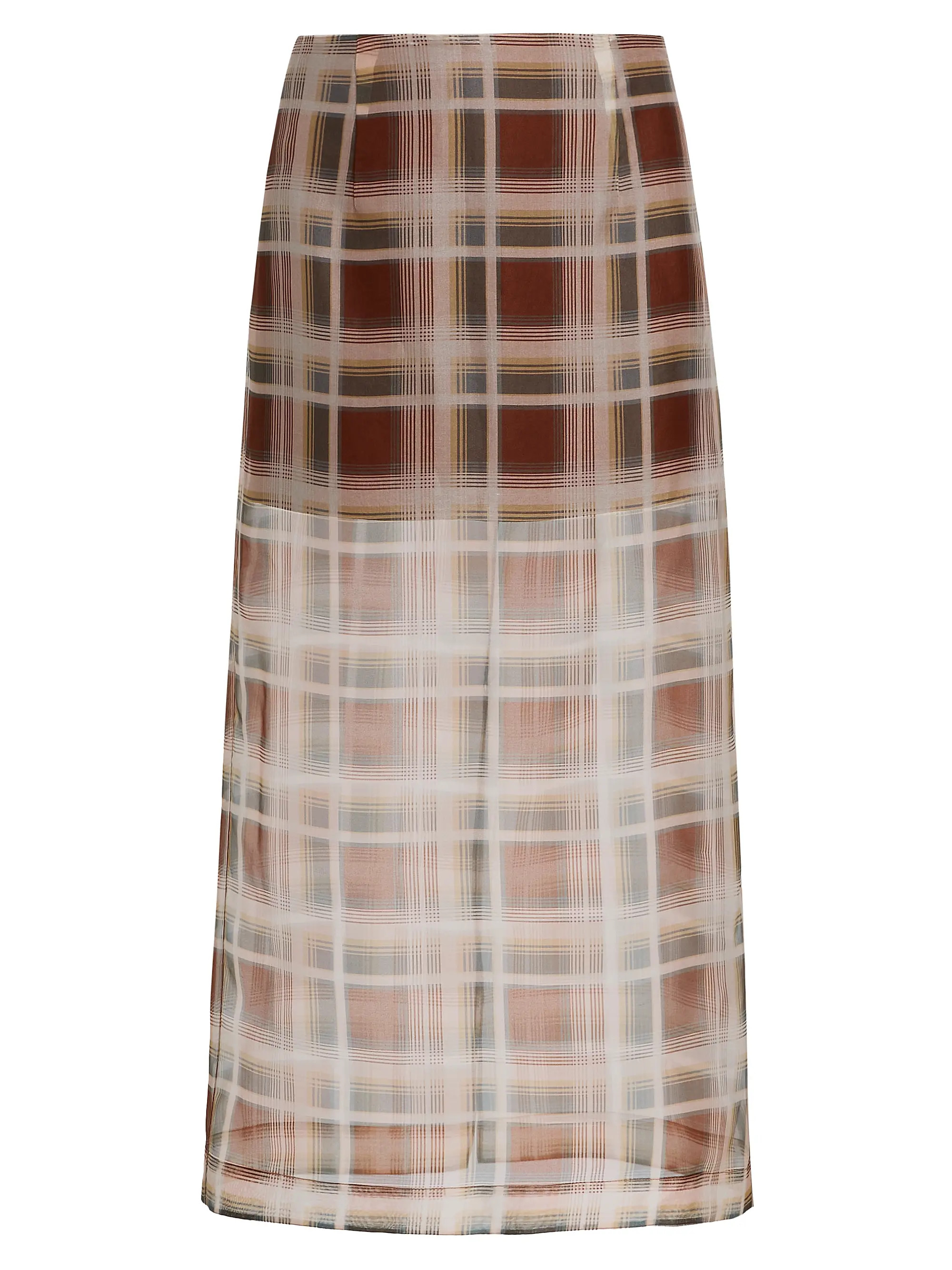 Plaid Silk Organza Pencil Skirt | Saks Fifth Avenue