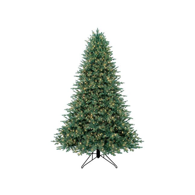 GE 7.5-ft Aspen Fir Pre-lit Artificial Christmas Tree with LED Lights | Lowe's