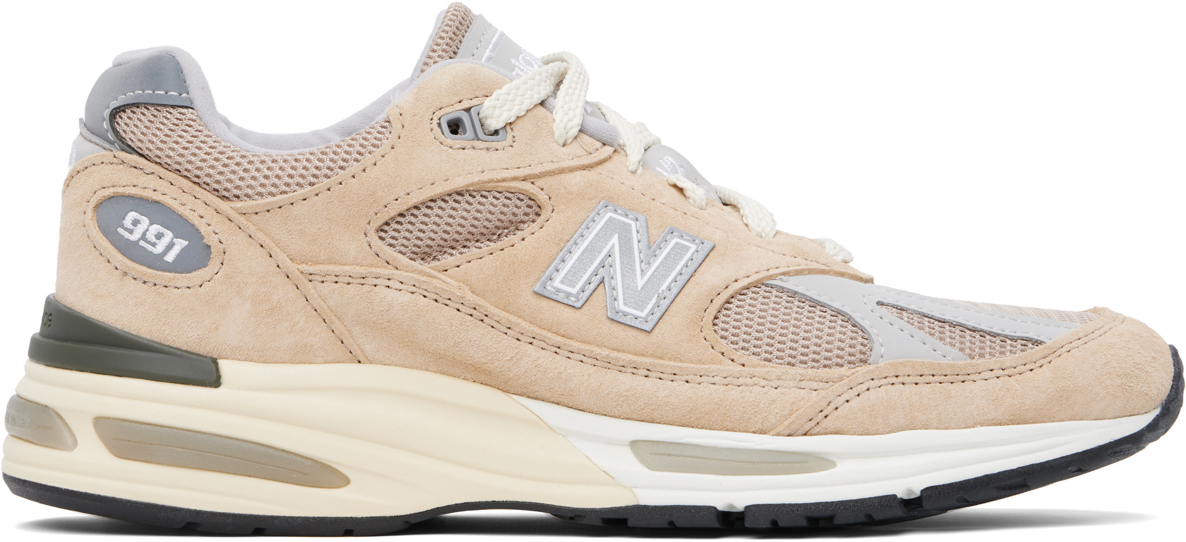 New Balance Tan Made in UK U991V2 Sneakers | SSENSE