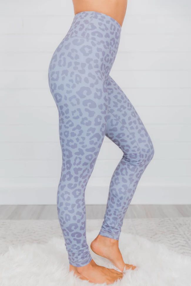 Run To You Animal Print Grey Leggings | The Pink Lily Boutique