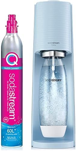 SodaStream Terra Sparkling Water Maker (Misty Blue) with CO2 and DWS Bottle | Amazon (US)