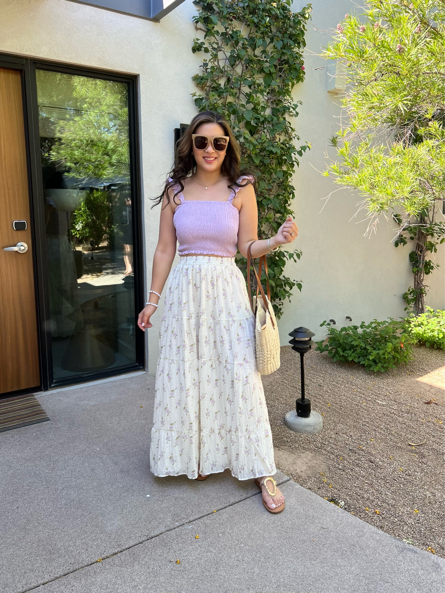 Amazon Top: Small
Floral Set: Small
Target Sandals: Size up half 