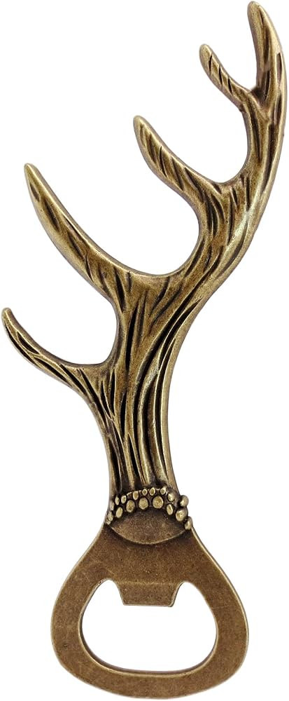 Deer Antler Cool Beer Bottle Opener, durable and portable, present for men, home, party, wedding,... | Amazon (US)