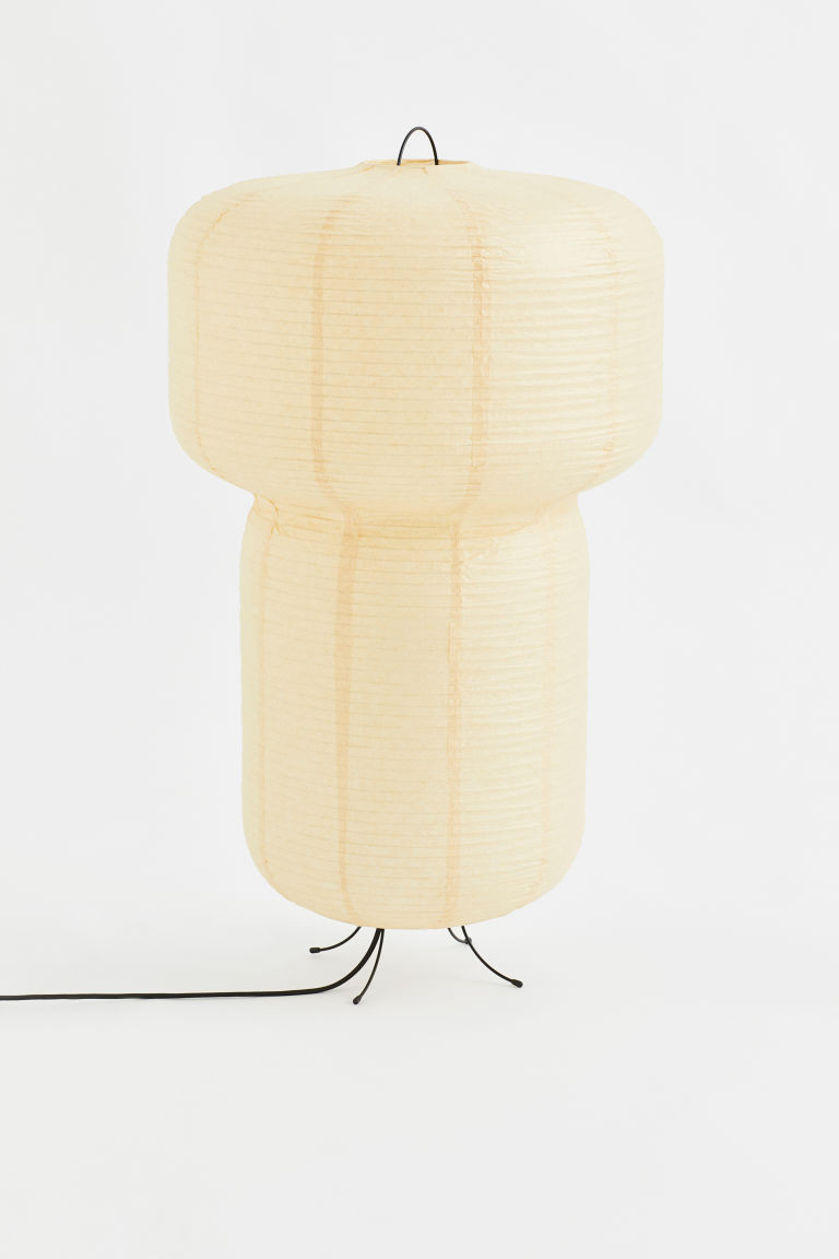 H & M - Rice paper floor lamp - Beige | H&M (UK, MY, IN, SG, PH, TW, HK)