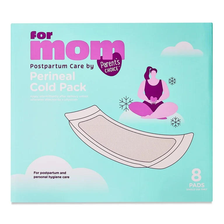 Parent's Choice Postpartum Care Perineal Cold Pack Ice Pads, Maxi, 8 Pack | Walmart (US)