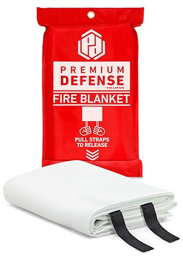 Premium Defense Fire Blanket, Fire Blanket for Home and Kitchen Emergency, Fire Extinguisher, Flame Suppression, Fiberglass, 60” x 70”, 1 Pack | Amazon (US)