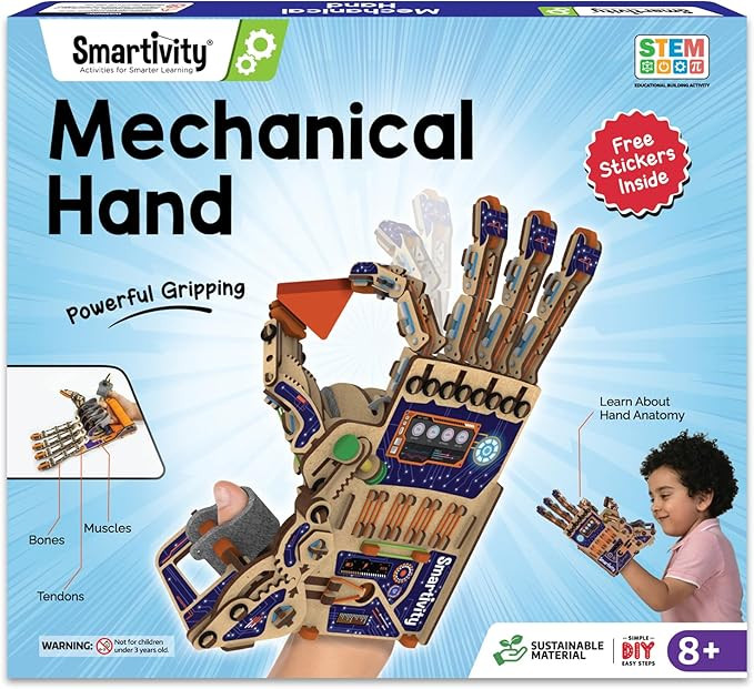 Smartivity DIY Robotic Mechanical Hand STEM Toy for Kids 8, 9, 10, 11, 12, 13, 14 Years Old | Par... | Amazon (US)