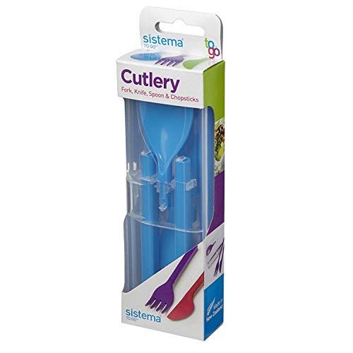 Sistema To Go Collection Cutlery Set, Color Received May Vary, 4-Piece Set | Amazon (US)