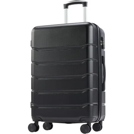 CONCETTA 20 inch Carry on Luggage, Lightweight Expandable Rolling Suitcase, Hard Shell ABS & TSA Lock Double Spinner Wheels Suit Case, Black | Walmart (US)