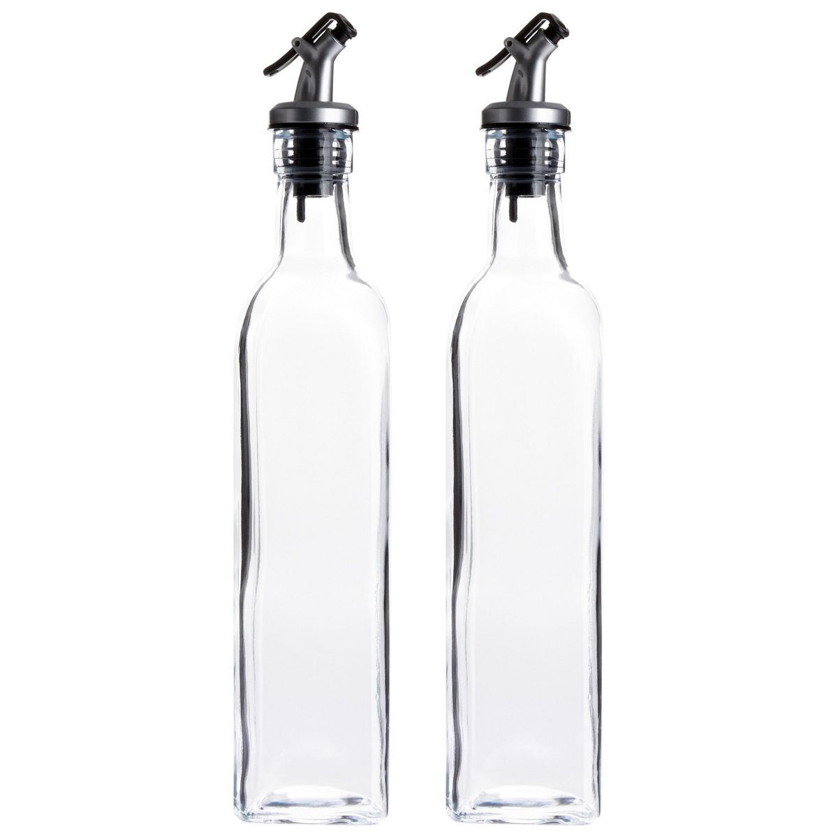 Juvale 2-Pack 17oz 500ml Olive Oil and Vinegar Cruets Glass Dispensers Bottles | Target