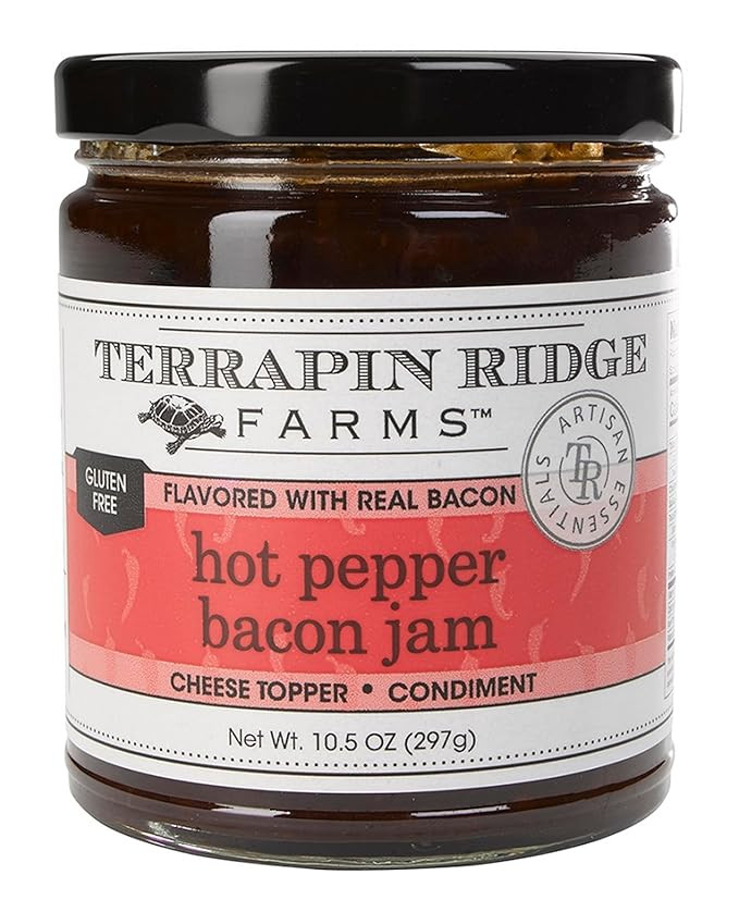 Terrapin Ridge Farms Hot Pepper Bacon Jam – Sweet & Spicy Spread with Real Bacon & Jalapeño ... | Amazon (US)