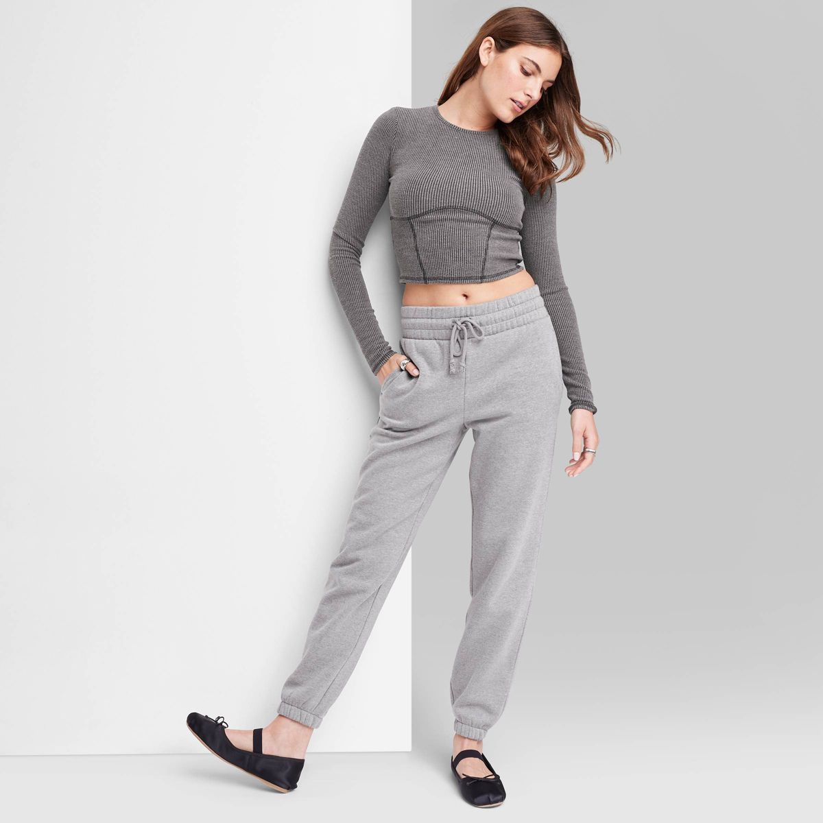 Women's High-Rise Tapered Joggers - Wild Fable™ | Target