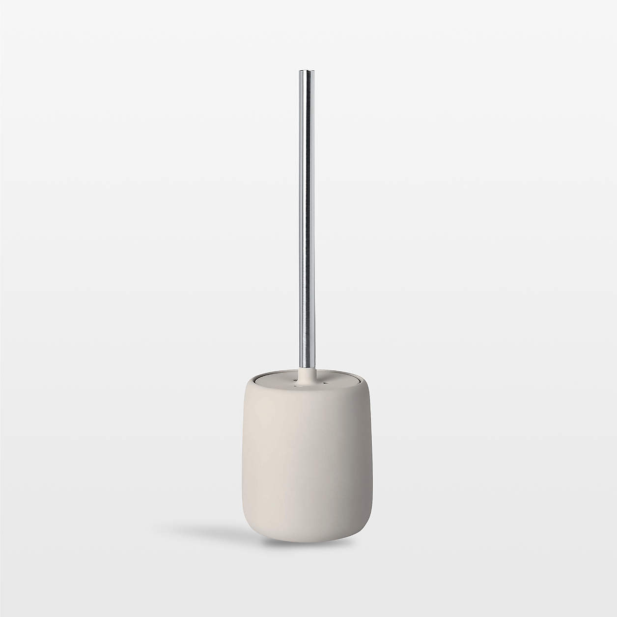 Blomus SONO Moonbeam Cream Bathroom Toilet Brush + Reviews | Crate & Barrel | Crate & Barrel