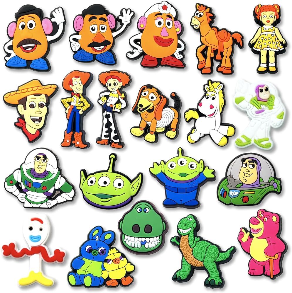 20Pcs Cartoon Shoe Decoration Charms for Croc Clog, Cute Cartoon Charms Accessories for Kids Part... | Amazon (US)
