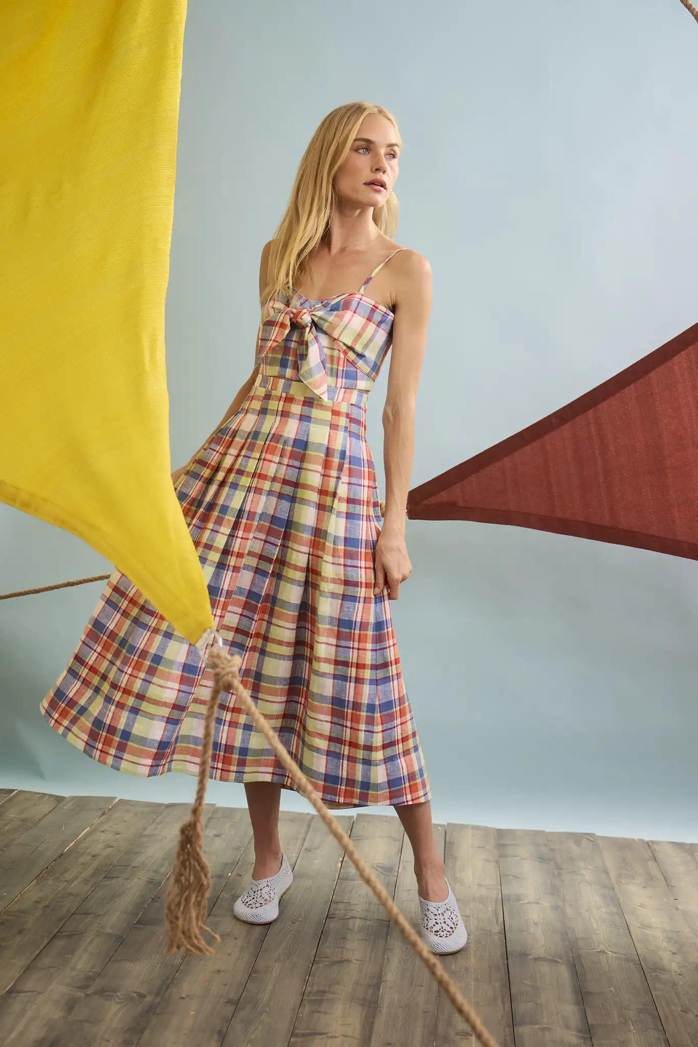 Maison Skirt | Madras Plaid Pleated Skirt | Hunter Bell | Hunter Bell