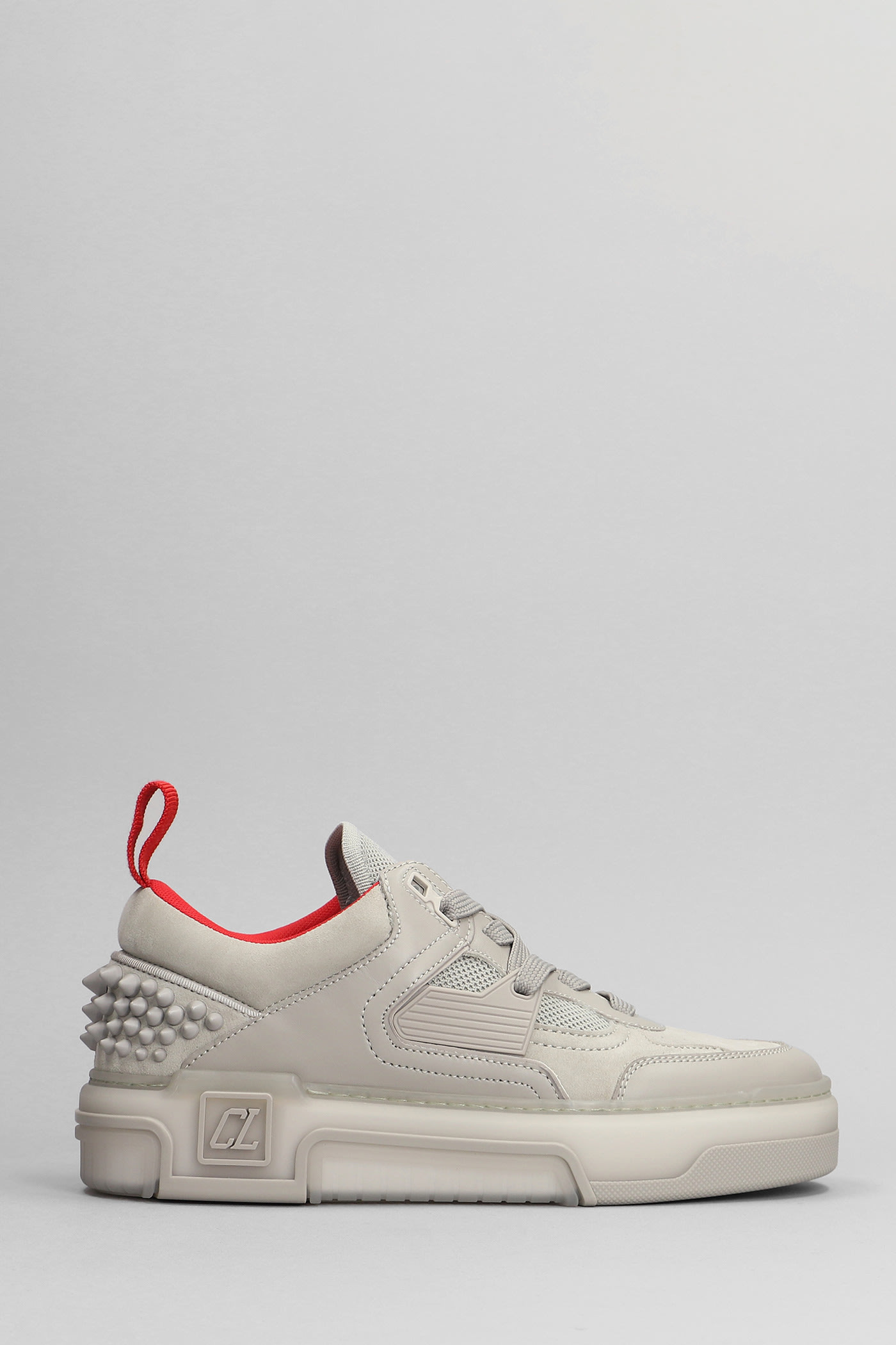 Christian Louboutin Astroloubi Sneakers In Grey Suede And Leather | Italist.com US