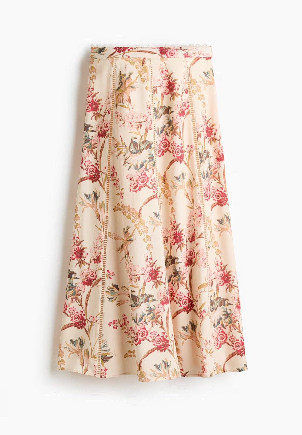Blush pink floral midi skirt - Zimmermann look for less! 

#LTKSeasonal