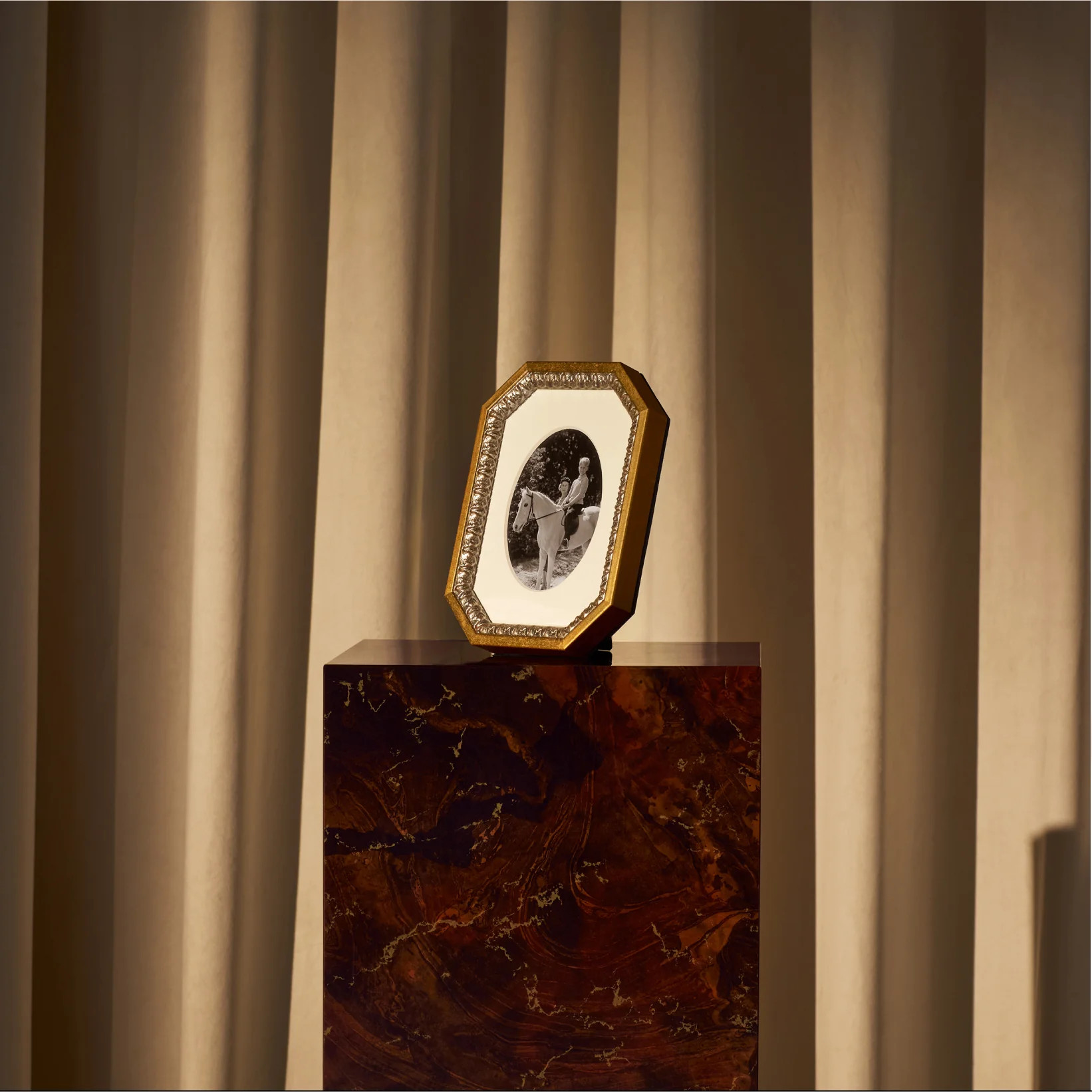 Patterned Silver & Gold Octagonal Frame: 5x7 | Framebridge