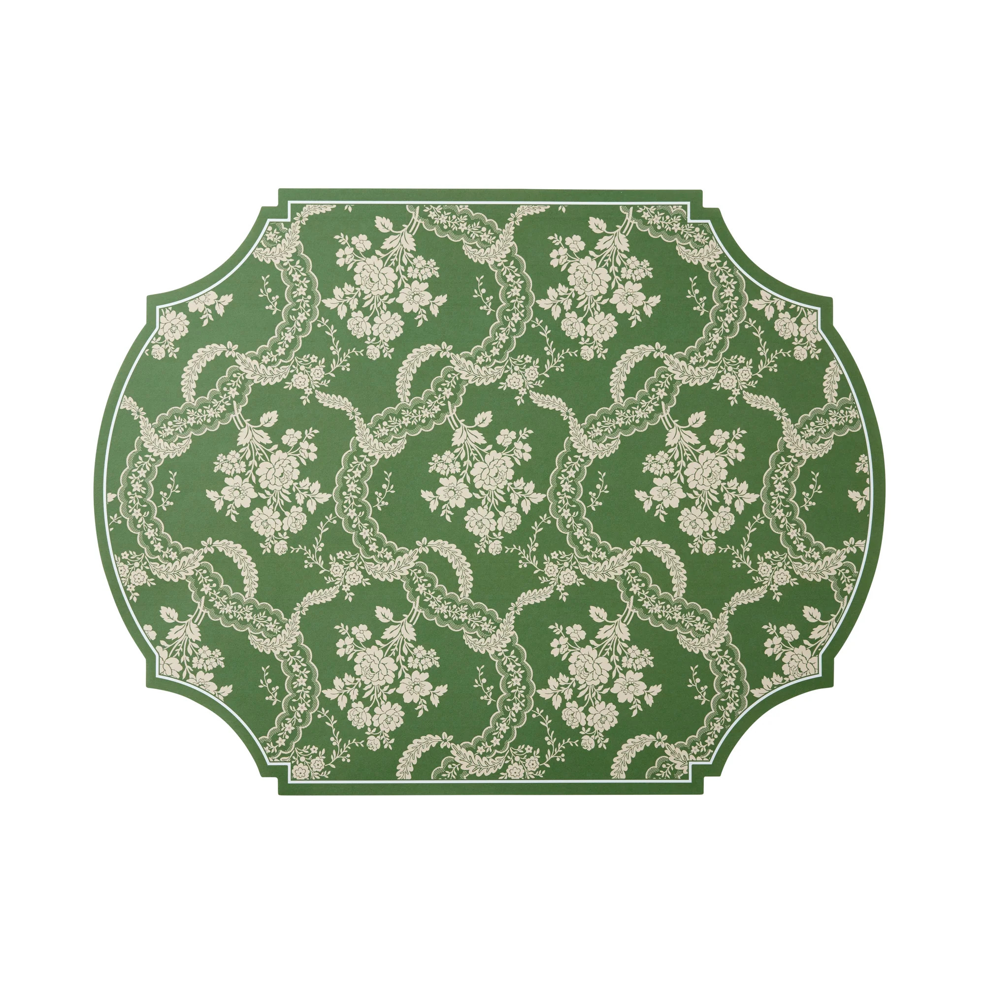 Jardin Vert Lace Posh Die Cut Placemat | Caitlin Wilson Design