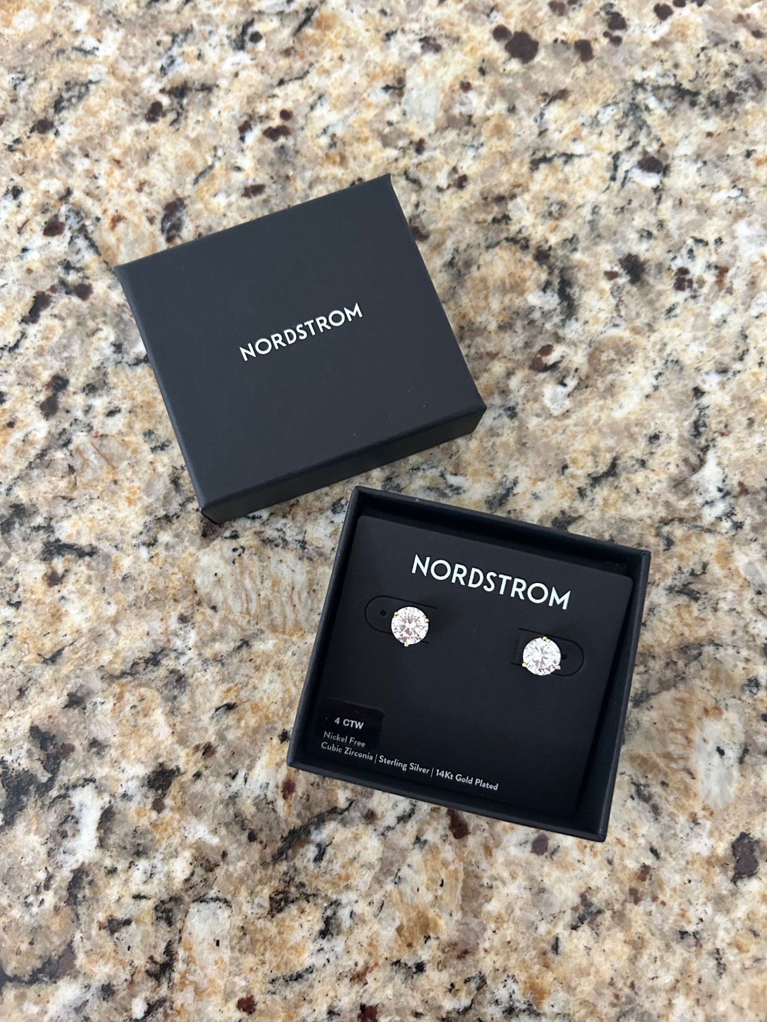 Nordstrom sale - look like real diamond earrings 4 ct