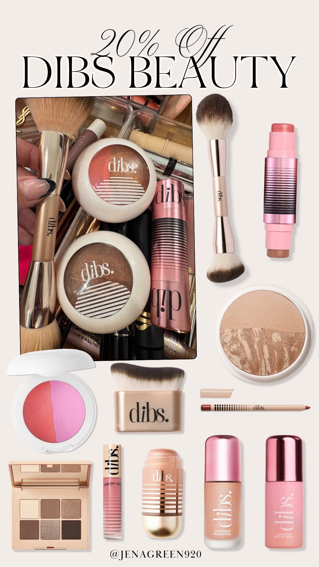 Dibs Beauty Sale | Eyeshadow | Cream Bronzer | Cream Blush | Makeup Brush

#LTKSaleAlert #LTKBeauty