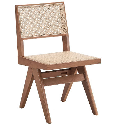 PAGED Outdoor Chairs Set of 2 Rattan Patio Dining Chairs with Woven Finish for Patio, Garden, Poolside, Natural | Target