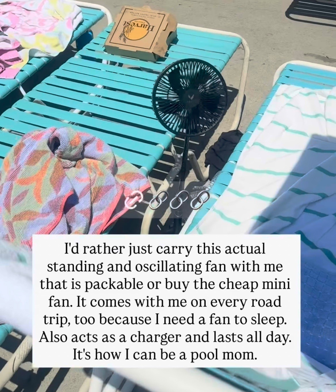 I’d take this portable oscillating fan from Amazon over most hand-held fans any day. It’s easily packable, also acts as a charger, and has a battery life that lasts all day.

#LTKTravel #LTKHome #LTKmomlife