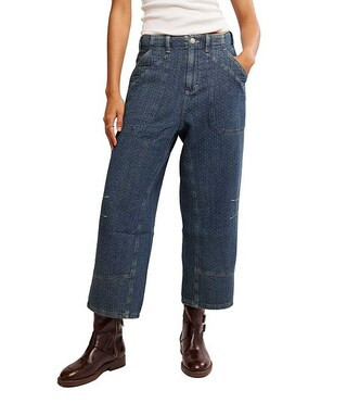 Midnight Voyage Mid Rise Straight Leg Cropped Harem Style Jeans | Dillard's