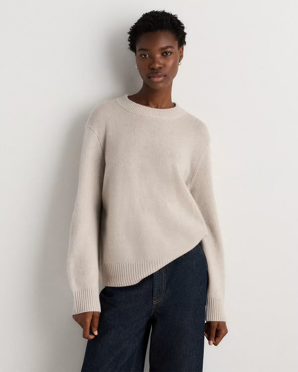 Mongolian Cashmere Oversized Crewneck Sweater | Quince