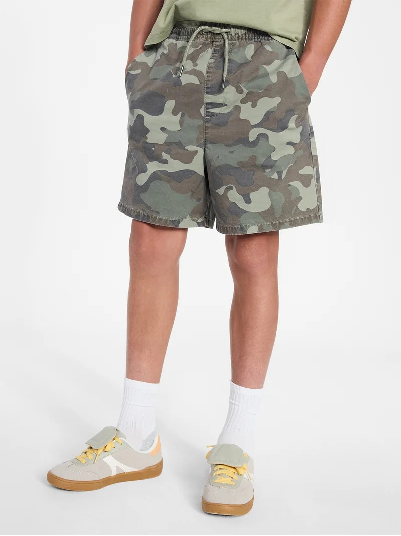 Weekend Academy Boys Washed Pull-On Shorts, Sizes XS-XXL | Walmart (US)
