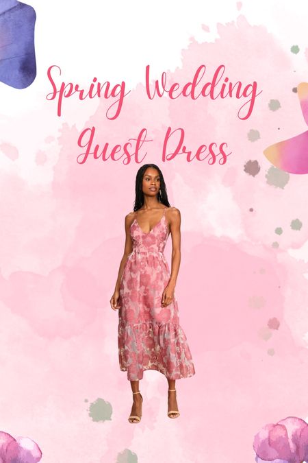 Easter. Wedding guest dress. Spring outfit. Easter dress. Spring dress. Midi dress 

#LTKstyletip #LTKsalealert #LTKfindsunder100