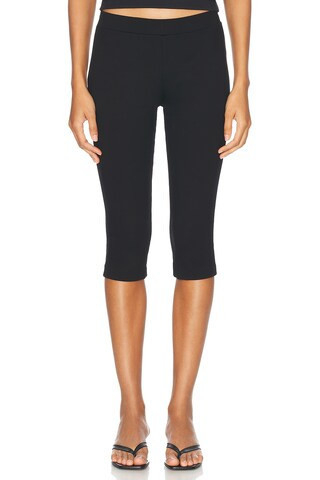 SPRWMN Capri Pant in Black - Black. Size S (also in L). | FWRD 