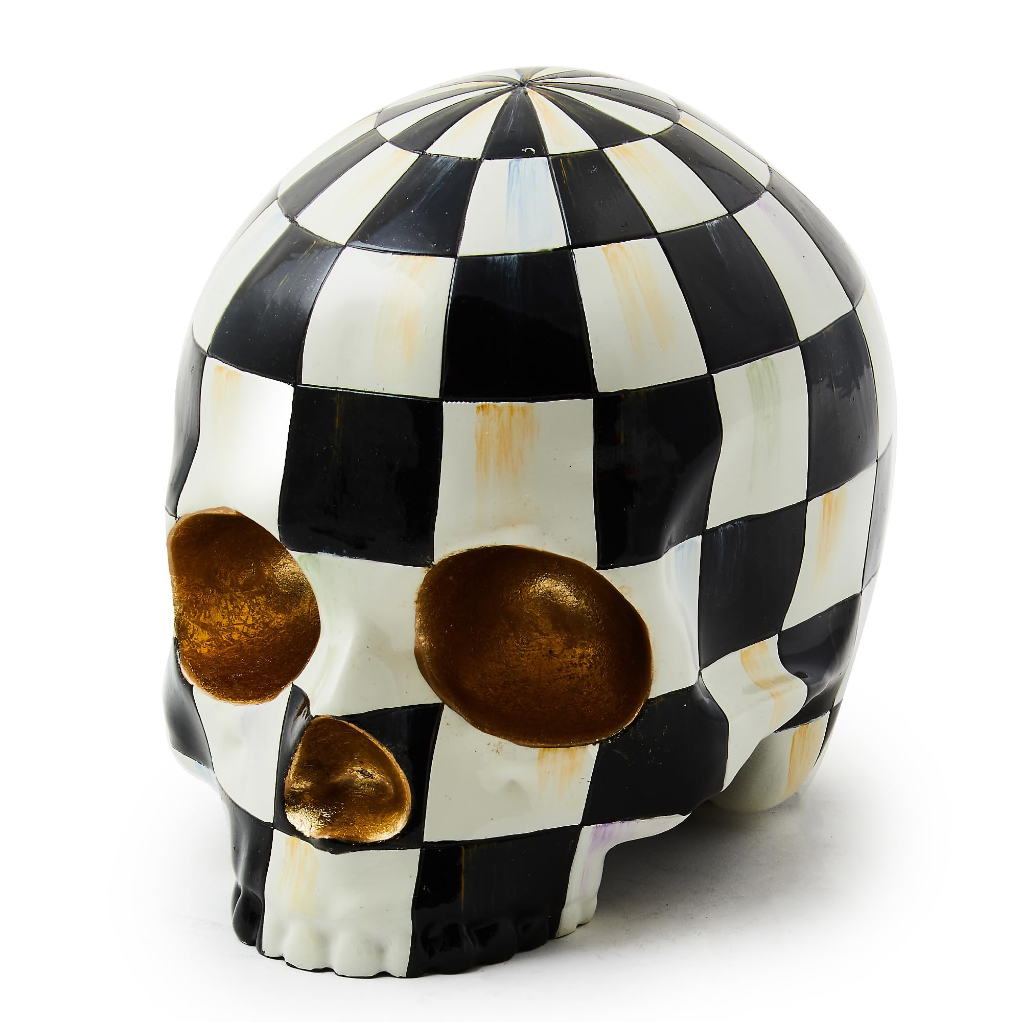 MACKENZIE-CHILDS Courtly Check Skull, Resin Halloween Home Decor | Amazon (US)