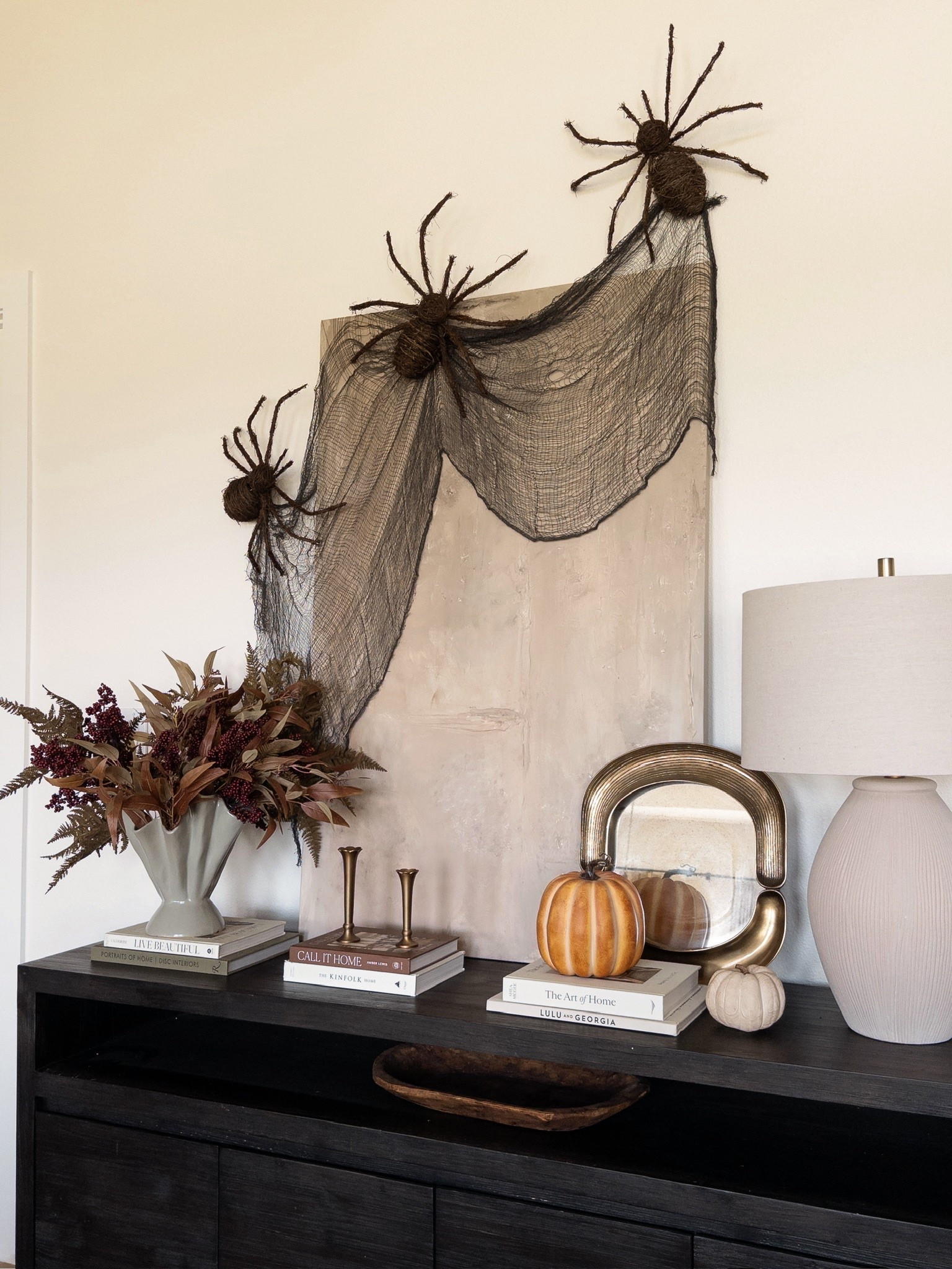 A little Halloween sideboard from last year! Still love these Amazon spiders and they have them against his year!

halloween decor, halloween inspo, amazon halloween

#LTKSeasonal #LTKHome