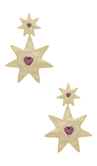 The Starry Stud Statement Earrings in Gold | Revolve Clothing (Global)