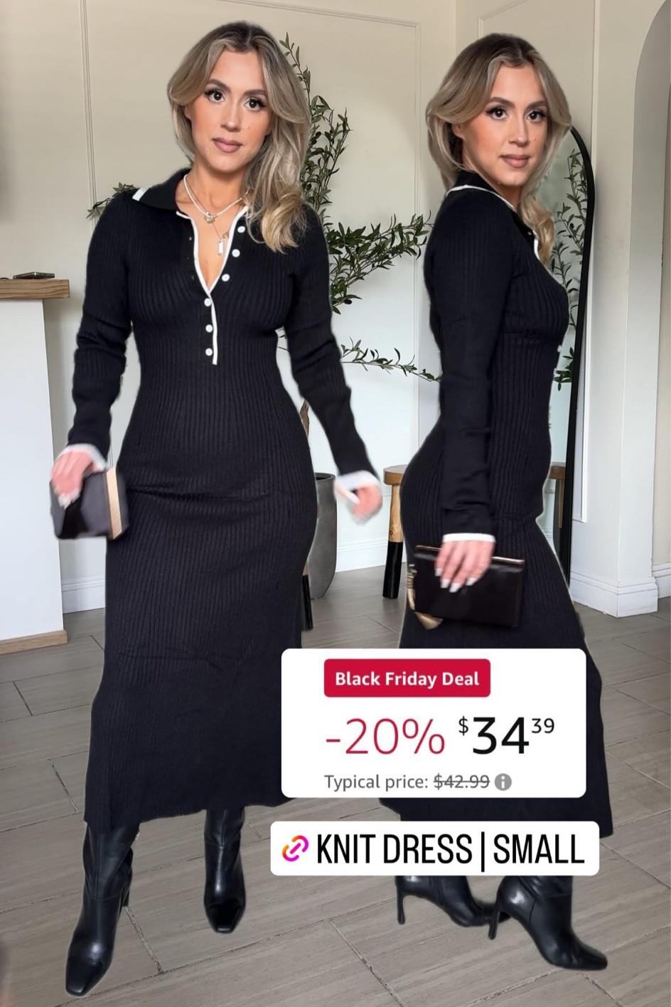 Dress & boots on sale ☺️

#LTKsalealert #LTKCyberWeek #LTKU