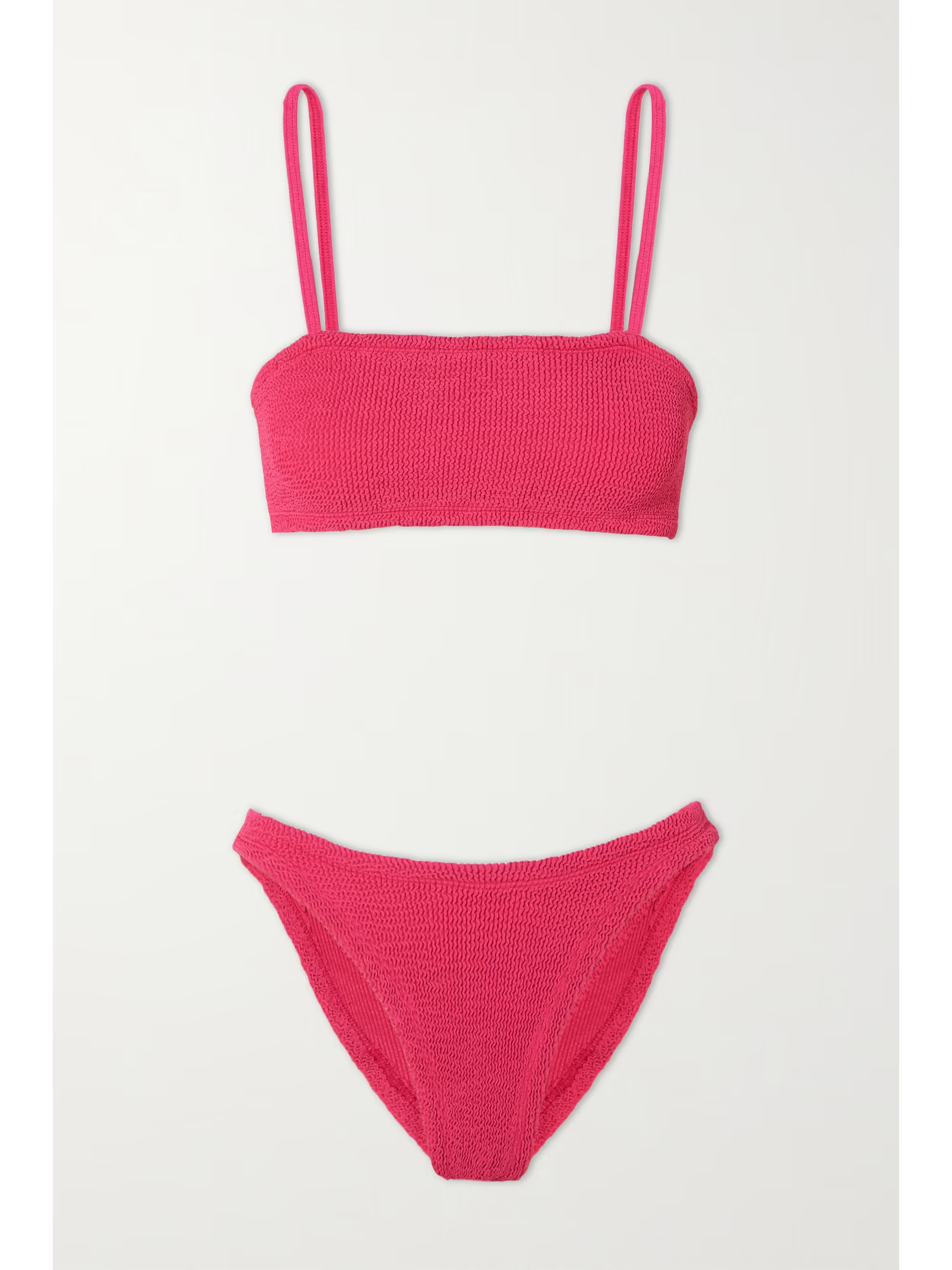 + NET SUSTAIN Gigi seersucker bikini | NET-A-PORTER (US)