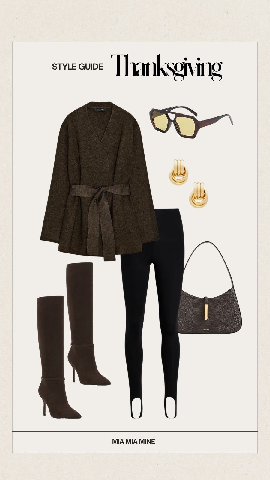 Thanksgiving outfit ideas
Zara stirrup legging 
Zara wrap cardigan 
Vince camuto brown suede boots on sale 
Demellier bag on sale


#LTKSaleAlert #LTKHoliday #LTKFindsUnder100