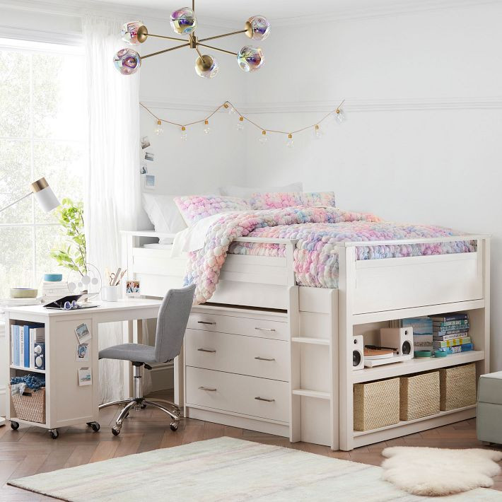 Sleep & Study® Low Loft Bed | Pottery Barn Teen
