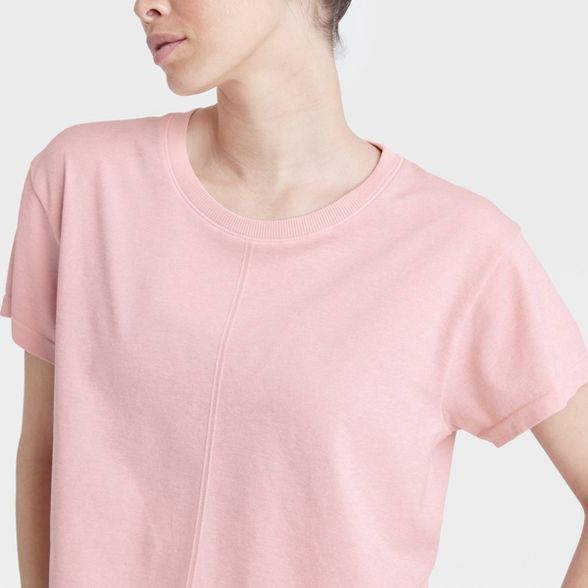 Women's Seamless Boxy Cropped Short Sleeve T-Shirt - All in Motion™ | Target